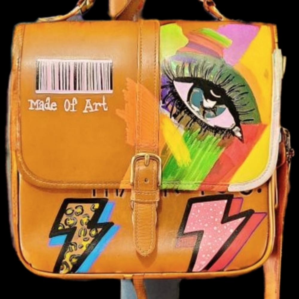 Handpainted Messenger Bag